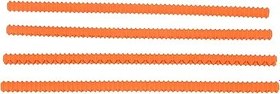 Resim Yctze 4pcs Isı Silikon Fırın rafı Veya Astar Mutfak Ve Restoran Turuncu (ORANGE) 