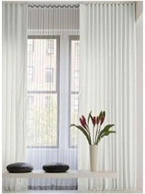 Resim SATEN GÜNEŞLİK PERDE-EN: 490 cm -TEK KANAT (BEYAZ, 490 x 140 cm) 