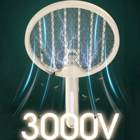 Resim Lisinya Tenis Raketi Tipi Masaüstü Olabilen Gece Lambalı Sinek Kovucu,öldürücü Raket ( Lisinya ) 