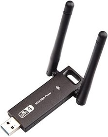 Resim Microcase 2.4G 300Mbps USB 3.0 Wifi Adaptör Çift Anten - AL3097 