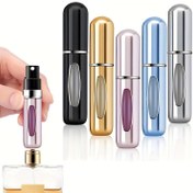 Resim Taşınabilir Mini Doldurulabilir Parfüm Sprey Şişesi Seyahat Seti, 5 Set 5ml/0.25oz 