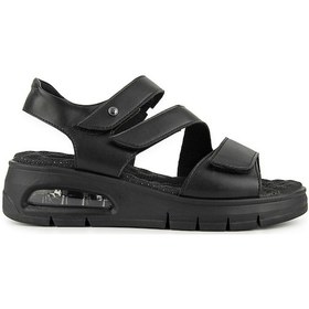 Resim Muya Lied Anatomik Air Max Tabanlı Topuk Dikeni Kadın Sandalet Siyah 