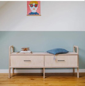 Resim Woodesk Cadre, Ahşap, Dolap Ve Konsol, 140x60, Natural Renk 