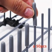 Resim 50 Adet Silikon Tabaklık Koruyucular - Gri, Isıya Dayanıklı, Kaymaz, Mutfak ve Banyo Kullanımı İçin Uygundur, Tabaklık Koruma | Modern Mutfak Aksesuarı | Dayanıklı Mutfak Eşyaları, Tabaklık Organizatörü 