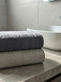 Resim %100 Pamuk 2’li Büyük Boy Banyo Havlusu (100x150 cm) – Yumuşak Doku, Yüksek Su Emicilik ve Hızlı Kuruma Özellikli 