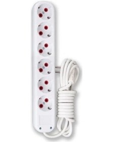 Resim 3 Mt. Kablolu 6 Lı Topraklı Grup Priz ( 1 