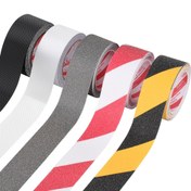 Resim Kaymaz PVC Zımpara ve Elmas Desenli Merdiven Basamak Bandı, Banyo Zemin Renkli Kaydırmaz Bant 