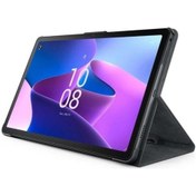 Resim Lenovo Tab M10 Folıo Kılıf - Gri Dönerli Kılıf 