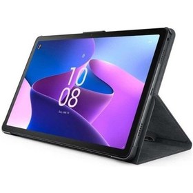 Resim Lenovo Tab M10 Folıo Kılıf - Gri Dönerli Kılıf 