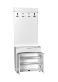 Resim Adoremobilya Porto 2 Kapılı Çekmeceli Portmanto Ve Ayakkabı Dolabı-Beyaz 