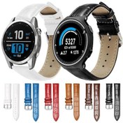Resim Samsung Galaxy Uyumlu Watch8 / Wacth8 Klasik 22mm Xdfind Bambu Doku Pin Toka Deri Saat Bandı Mavi 