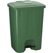 Resim Omnipazar Sy-4260 Yeşil Köşeli Pedallı Çöp Kovası 65 Litre 08719 