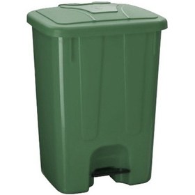 Resim Omnipazar Sy-4260 Yeşil Köşeli Pedallı Çöp Kovası 65 Litre 08719 