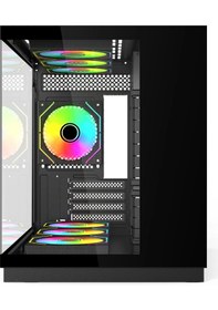 Resim Hyper Rocket V332 Micro-atx 7 Argb Fan Siyah Oyuncu Kasası 