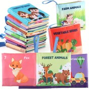 Resim 8 Kitap Seti Kumaş Kitaplar, Yabani Hayvan Kumaş Kitaplar, Okyanus Hayvan Kumaş Kitaplar, Meyve Kumaş Kitaplar, Trafik Kumaş Kitaplar, Yiyecek Kumaş Kitaplar, Tavuk Kumaş Kitaplar, Sebze Kumaş Kitaplar, 8 Kitap Seti, Eğitici Erken Öğrenme Oyuncak 