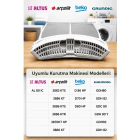 Resim Öz Beyaz Eşya D70 Hp Çamaşır Kurutma Makinesi Kaset Filtres 2973380100 