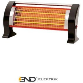 Resim Luxell Minisan 3 Camlı Quartz Soba 1200w 