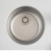 Resim Teka Round Tezgah Mermer Altı Mutfak Eviye Taşmasız Sifon Dahil 