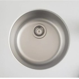 Resim Teka Round Tezgah Mermer Altı Mutfak Eviye Taşmasız Sifon Dahil 
