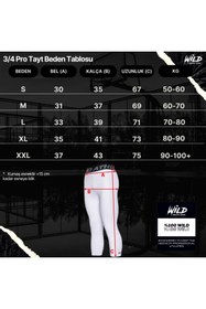 Resim Wild Athletic Sports Basketbol Beyaz 3/4 Pro Spor Tayt 