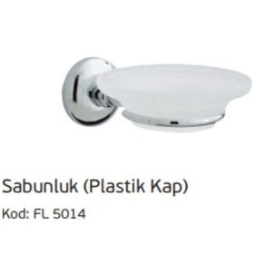 Resim Fulya Sabunluk Plastik Kap Krom 25 