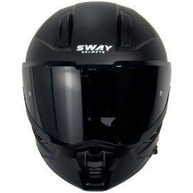 Resim Sway SW 868 Tam Kapalı Motosiklet Kaskı Mat Siyah 