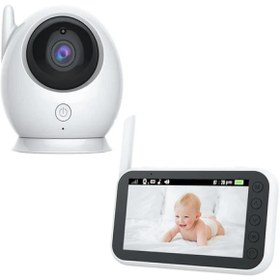 Resim CROW'S TECH CT-LCD Ekranlı Gece Görüşlü Bebek Monitörü - Bebek Izleme Kamerası Oda Sıcaklığı Kontrollü Kablosuz 