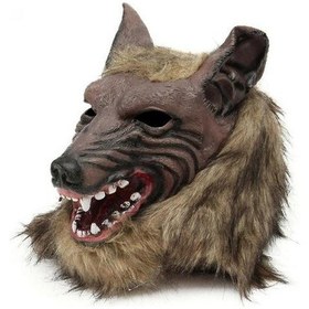 Resim Cadılar Bayramı Lateks Kauçuk Kurt Kafa Saç Maskesi Kurt Adam Eldiven Kostüm Partisi Korkunç Dekor 6+ 
