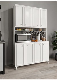 Resim Stella Country Kahve Köşesi Beyaz, Erzak Dolabı, Kiler Dolabı 