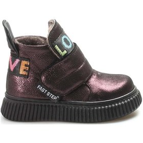 Resim Fast Step Hakiki Deri Kürklü Unisex Çocuk Klasik Bot 769kxa140 Bordo 