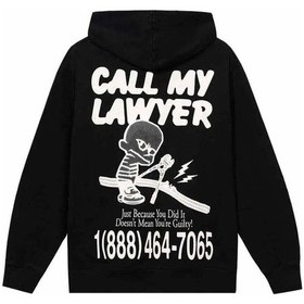 Resim Not Guilty Pullover Hoodie - Pamuk Siyah Erkek Kapüşonlu Süveter 2XL 