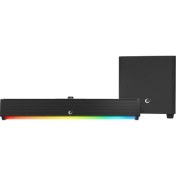 Resim Ayt Rampage Rm-1 Soundwave Plus Siyah 2x15 Watt+34 Watt Bt+Usb+Aux+Tf Kartlı Gaming Soundbar 