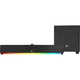 Resim Ayt Rampage Rm-1 Soundwave Plus Siyah 2x15 Watt+34 Watt Bt+Usb+Aux+Tf Kartlı Gaming Soundbar 