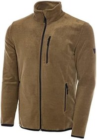 Resim Ghassy Co. Erkek Pro Rüzgar Geçirmez 5 Cepli Outdoor Tam Fermuarlı Polar Ceket 