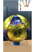 Resim TOPROCKSTORE Parlak Dikişli Futbol Topu 5 Numara + Şişirme Pompası 