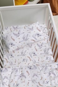 Resim Organik Anne Yanı Nevresim Takımı (60x100) - Kuğu Dansı 60 x 100 