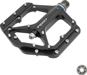 Resim CLUT Alüminyum Bisiklet Pedalı Tek Rulmanlı Siyah PDL-229 