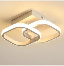 Resim Lambadar Hollykare Model Tekli Plafonyer Led Beyaz Işık Ultrapower Led Avize Salon Mutfak Oda Hol Ledli Avize Beyaz Tek Ebat 0017-Holly-Kare-Wht 