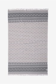 Resim Souq Jakarlı Peştemal Gri, Taşıma Çantalı - Gri / 90x160 