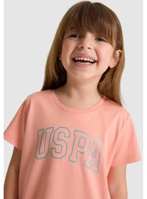 Resim U.s. Polo Assn. Kız Çocuk Mercan Tişört Basic 50325631-vr204 Coral 