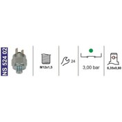 Resim Hava Basınç Müşiri 3,0 Bar M12x1,5 N.kapalı Isuzu/aıos-man-neopla 