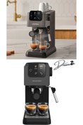 Resim Grundig Drmz Yeni SERİ Delisia Coffee 1500 W Süt Köpürtücülü Manuel Espresso Makinesi, 15 BAR LED EKRAN 