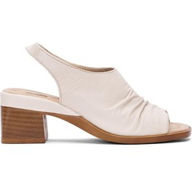 Resim Venüs 2311513y Kadın Hakiki Deri Topuklu Sandalet Bej Bej 