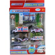 Resim Helikopterli Metal Ambulans Seti JP9105 