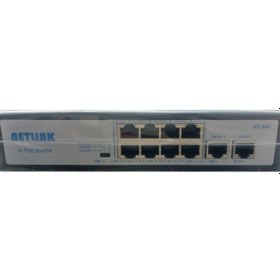 Resim Netlink 8 Port Poe 2 Port Gigabit Uplink Poe Switch 