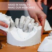 Resim DIY Çift 3D El İmzası Modeli - Benzersiz Hafıza Hatırası, Noel, Sevgililer Günü ve Özel Günler İçin İdeal - Çiftler İçin Yaratıcı Hediye 