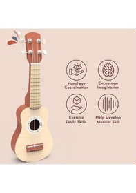 Resim Ukulele - Ahşap Çok Renkli 