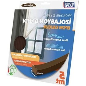 Resim 5mm X 15mm Kauçuk Pencere Ve Kapı İzolasyon Bandı - Kahverengi 