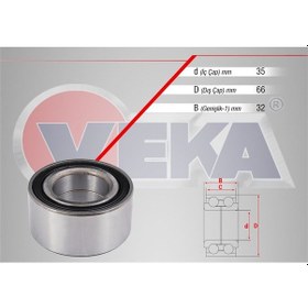 Resim Veka-47-3300 - On Tekerlek Rulmanı Sol-sag 35 66 32 Peugeot 106 