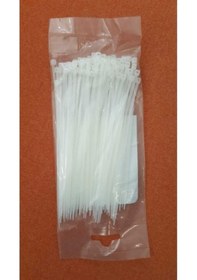 Resim KSN Kablo Bağı Plastik Kelepçe Beyaz 3.6x150mm - 100 Adet 